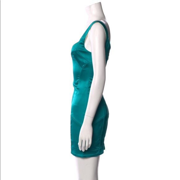 Just Cavalli Green Mini Sheath Dress Size 4 - Picture 2 of 3